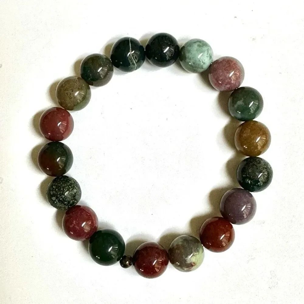 Ocean Jasper beaded stretchy bracelet